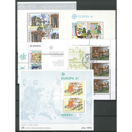 70 - Collections; Europe; 1978-94 seln. of miniature sheets c.t.o. comprising Monaco (6, plus 1 u.m.), Po... 