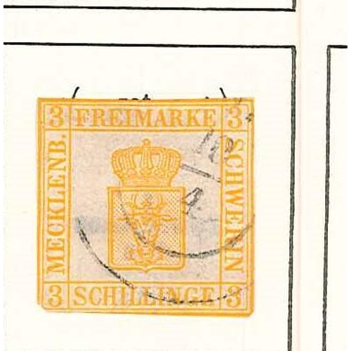 304 - German States; little m. & u. seln. of Mecklenburg-Schwerin (1), Mecklenburg-Strelitz (1), Bergedorf... 