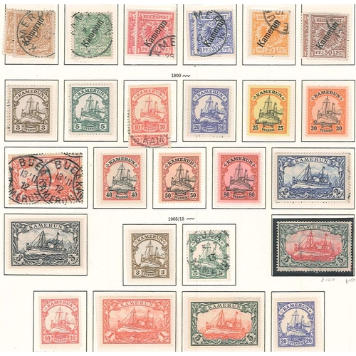 331 - German Colonies and Post Offices Abroad; Cameroun; 1897-1919 complete colln. of 25, plus a few dupl.... 