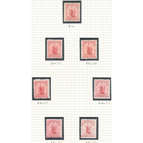 417 - New Zealand; 1901-8 mint selection of Penny Universals on two pages, identified by CP nos., mainly f... 