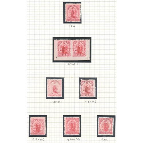 417 - New Zealand; 1901-8 mint selection of Penny Universals on two pages, identified by CP nos., mainly f... 