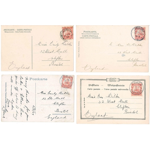 332 - German Colonies and Post Offices Abroad; Cameroun; 1905-10 interesting selection of 24 picture postc... 