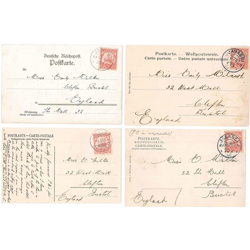 332 - German Colonies and Post Offices Abroad; Cameroun; 1905-10 interesting selection of 24 picture postc... 