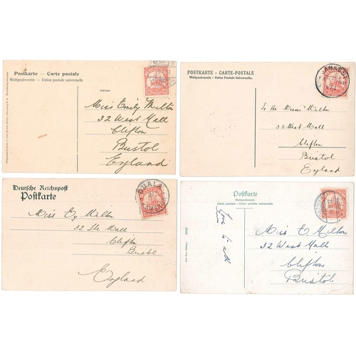 332 - German Colonies and Post Offices Abroad; Cameroun; 1905-10 interesting selection of 24 picture postc... 