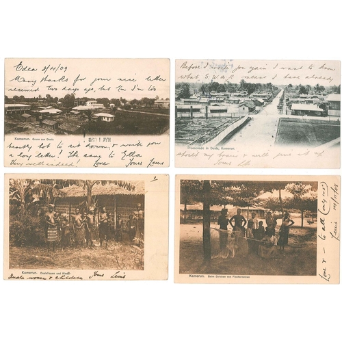 332 - German Colonies and Post Offices Abroad; Cameroun; 1905-10 interesting selection of 24 picture postc... 