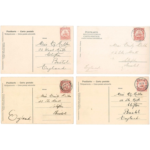 332 - German Colonies and Post Offices Abroad; Cameroun; 1905-10 interesting selection of 24 picture postc... 