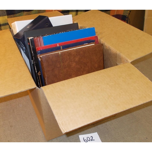 602 - United Kingdom Collections and Mixed Lots; box with 2 stockbooks/binders of mint decimal/pre-decimal... 