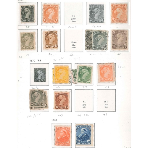 212 - Canada; 1852-1979 mint and used (few) collection in SG/Davo hingeless album with highest value in th... 