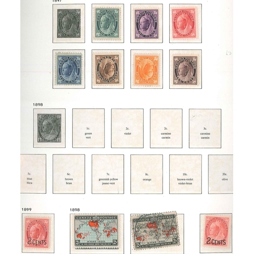 212 - Canada; 1852-1979 mint and used (few) collection in SG/Davo hingeless album with highest value in th... 