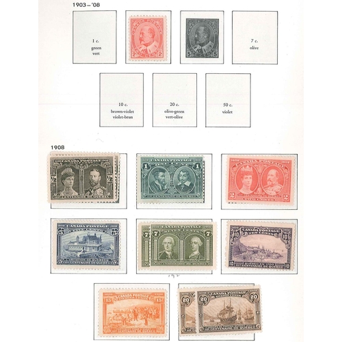 212 - Canada; 1852-1979 mint and used (few) collection in SG/Davo hingeless album with highest value in th... 