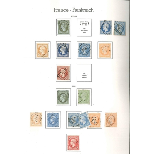 291 - France; 1849-1980 almost entirely used collection in Lighthouse printed album, with later issues up ... 