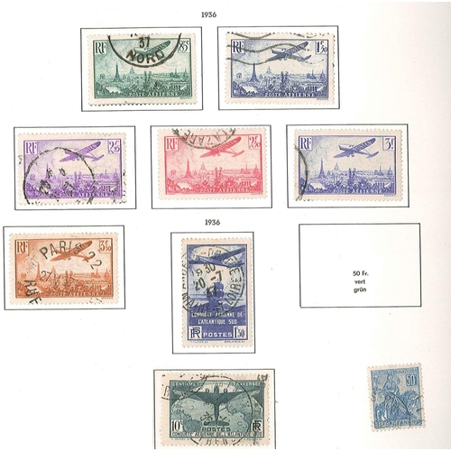 291 - France; 1849-1980 almost entirely used collection in Lighthouse printed album, with later issues up ... 