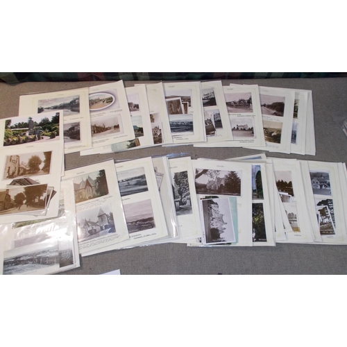 170 - Postcards; Scotland; North East; collection on pages and loose with particular emphasis on Torphins ... 