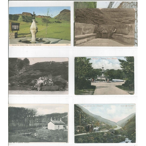 176 - Postcards; Fountains and Wells; small colln. of c.50 older, c.30 modern.