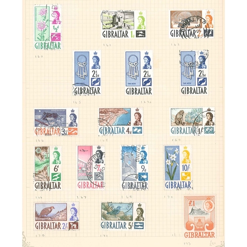 349 - Gibraltar; 1953-2005 m.m. and used colln. on pages, much in sets, inc. 1953-59 £1 sound u., 1960-62 ... 