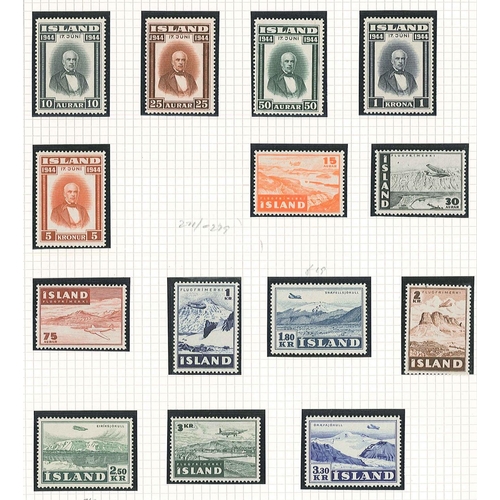 360 - Iceland; 1920-94 mint (mostly u.m.) collection in album. Many complete sets, especially later. Needs... 