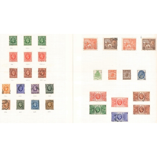 599 - United Kingdom Collections and Mixed Lots; 1840-1935 used collection on pages, from 1840 Penny Black... 