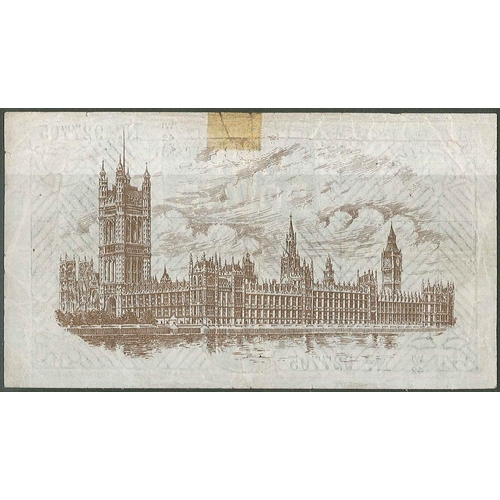 68 - Banknotes; U.K.; Treasury; 1927 £1 note 