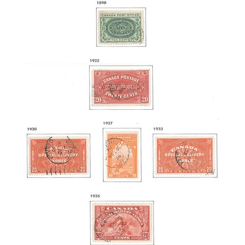 131 - Canada; 1859-1951 m.m. & u. colln. on printed pages, with 1859 set (5 + 10c shade) mixed u., 1864 2c... 