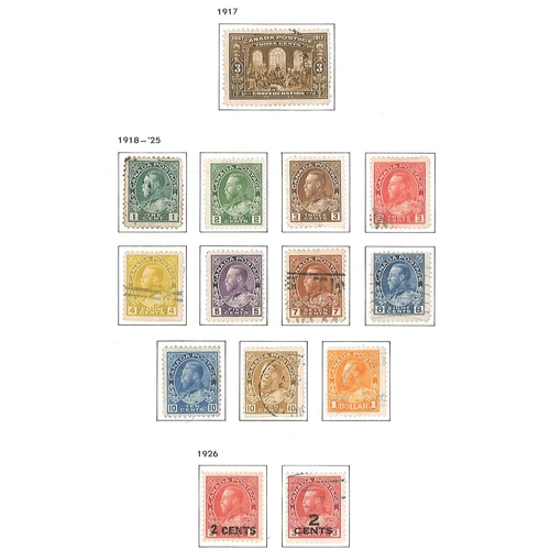 131 - Canada; 1859-1951 m.m. & u. colln. on printed pages, with 1859 set (5 + 10c shade) mixed u., 1864 2c... 