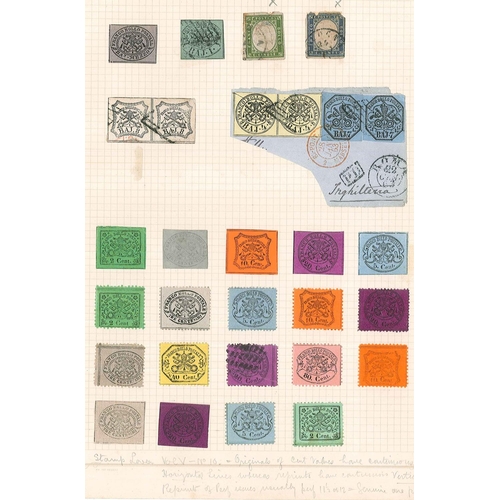 238 - Italian States; Papal States; 1852-70 m. & u. seln. of two pages, the earlier issues probbaly mainly... 