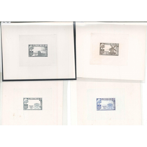 260 - Liberia; 1958 President Tubman’s European Tour selection of mainly plate proofs of various values – ... 