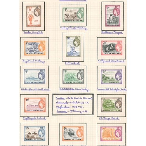 302 - Tristan da Cunha; 1930s-1972 mostly used colln. with UK 1937 Coronation 1½d cancelled Tristan type V... 