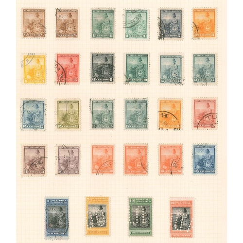 119 - Argentina; 1858-1937 mainly used colln. on pages. A good general range with many medium values, and ... 