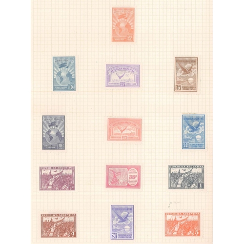 119 - Argentina; 1858-1937 mainly used colln. on pages. A good general range with many medium values, and ... 