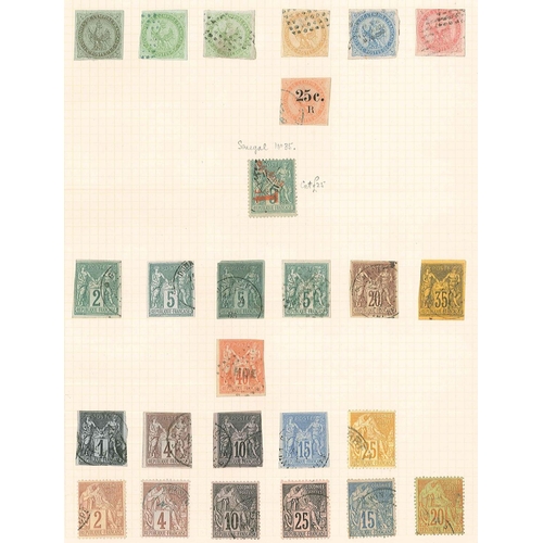 161 - France and Colonies; France 1849-1939 mainly used collection on pages with good coverage in the Cérè... 