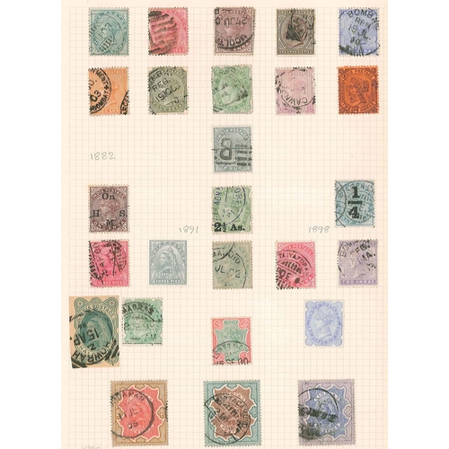 231 - India and States; 1854-1960 mainly used colln. on pages, with 1854 set (4) average u., 1866 postage ... 