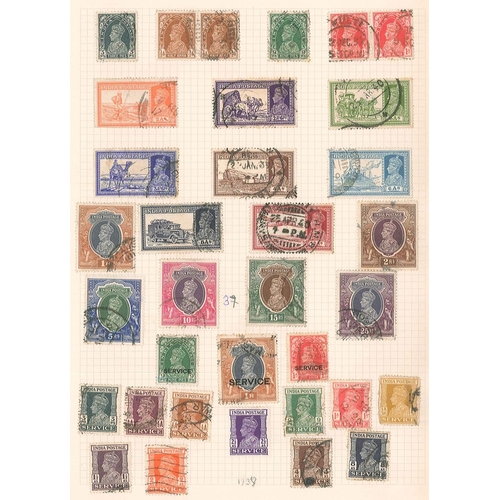 231 - India and States; 1854-1960 mainly used colln. on pages, with 1854 set (4) average u., 1866 postage ... 