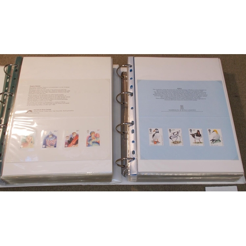 339 - UK; Presentation Packs; 1982-96 two binders of Harrison’s packs, each mounted on page. (c.100)