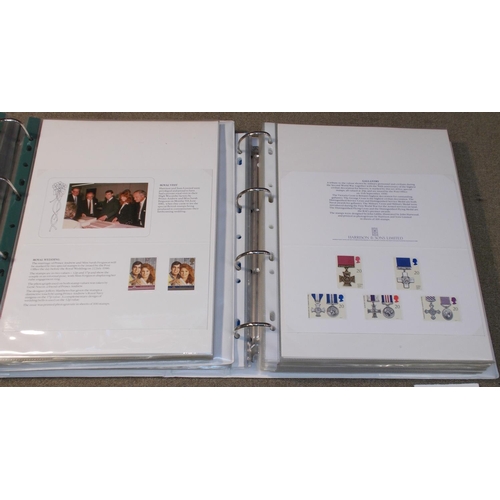 339 - UK; Presentation Packs; 1982-96 two binders of Harrison’s packs, each mounted on page. (c.100)