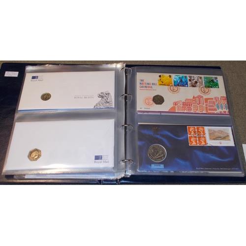 361 - UK; PNCs; 1994-2001 album of 23 different Royal Mail/Royal Mint PNCs. Face value of coins £36½.