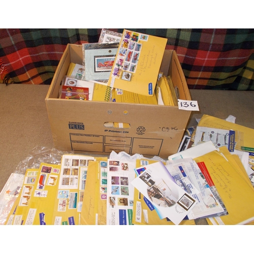 136 - Canada; 1975-99 box of mint stamps, first day covers etc., much in envelopes as delivered. From a co... 