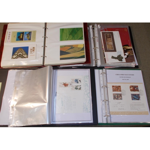 142 - China; People's Republic; four binders of FDCs and a few other covers, much from 1980s, a few later ... 