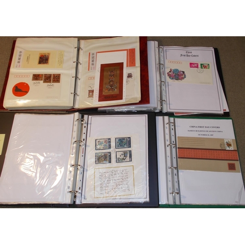 142 - China; People's Republic; four binders of FDCs and a few other covers, much from 1980s, a few later ... 