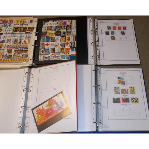 271 - Netherlands; printed album pages in three binders, 1921-2005 mostly used part sets/odds with just a ... 