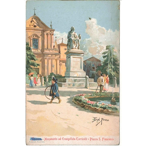 19 - Covers; 1917 coloured postcard of Faenza (Italy) with Army Post Office S.70 c.d.s. and censor mark. ... 