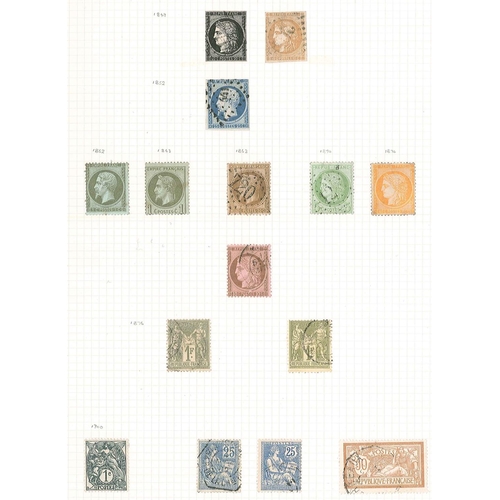 163 - France; 1849-1980 m.m. and used collection in two albums. Little before 1940s, then stronger run inc... 