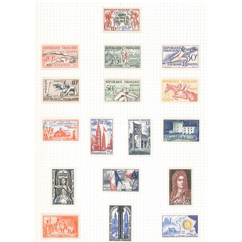 163 - France; 1849-1980 m.m. and used collection in two albums. Little before 1940s, then stronger run inc... 