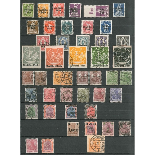 196 - Germany; stockbook with collection from Empire to end of Third Reich, majority used and with some be... 