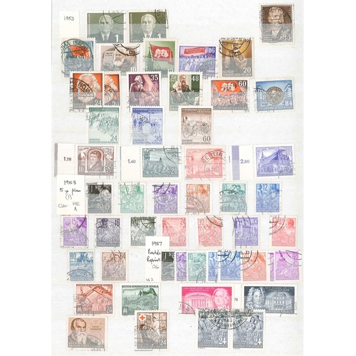 207 - Germany; East Germany; 1949-90 mint (mainly u.m. except in earlier years) and used collection in two... 