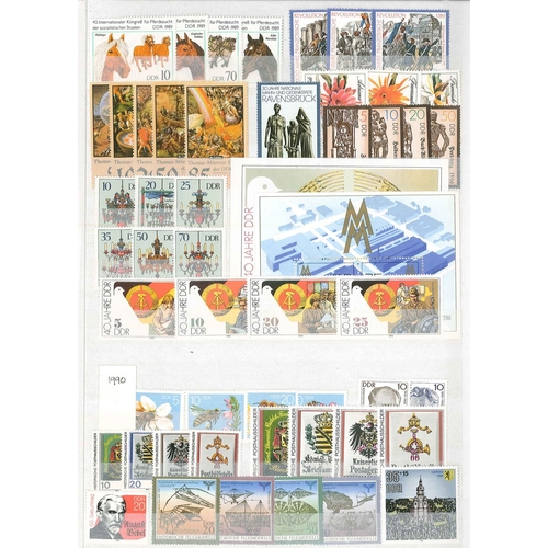 207 - Germany; East Germany; 1949-90 mint (mainly u.m. except in earlier years) and used collection in two... 