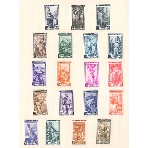 246 - Italy; 1863-1962 m. & u. colln. in album - good general collection with a number of better e.g. 1932... 