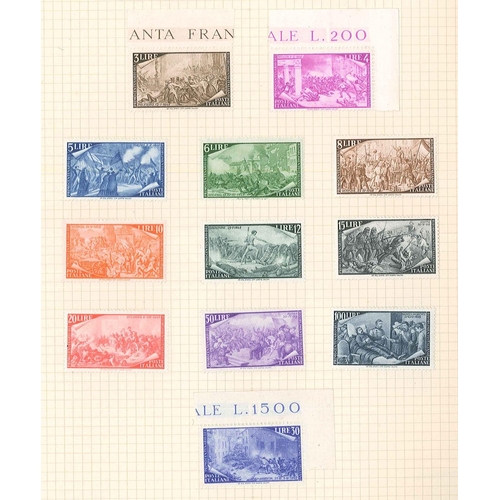 246 - Italy; 1863-1962 m. & u. colln. in album - good general collection with a number of better e.g. 1932... 