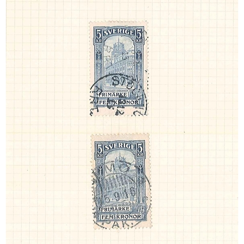 294 - Sweden; 1855-1970 m. & u. colln. in album with decent general range plus a number of better e.g. 185... 