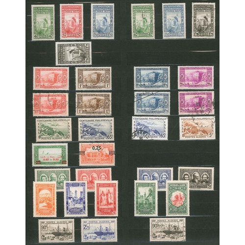 115 - Algeria; 1924-c.1996 m. & u. colln. in stockbook givinga good general spread inc. 1924 set (missing ... 