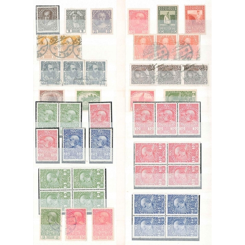 125 - Austria; stockbook of m. & u. up to 1950s inc. some blocks, sheets, pieces with special cancels, etc... 